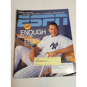 Vintage‎ Sports ESPN Magazine Alex Rodriguez New York Yankees Baseball 2000s